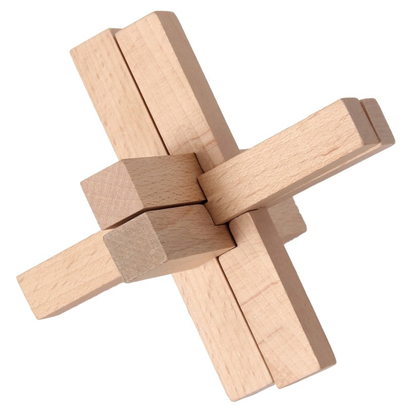 Bartl 111863 Teufelsknoten Puzzle Aus Holz – Klassisches Geduldsspiel