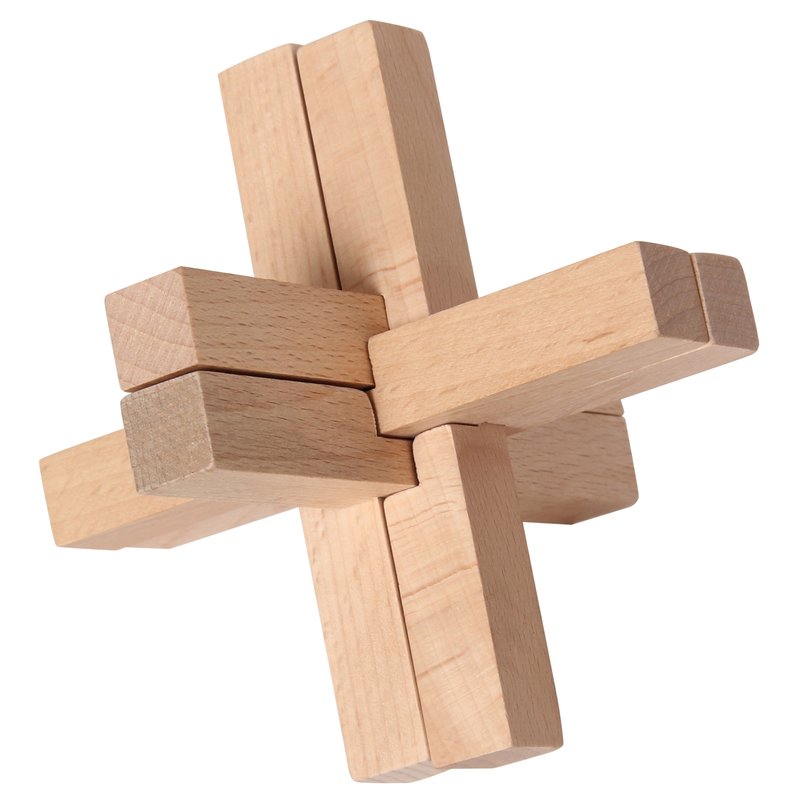 Bartl 111863 Teufelsknoten Puzzle Aus Holz – Klassisches Geduldsspiel