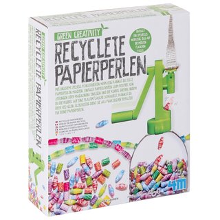 Recyclete Papierperlen Bastelset