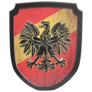 Schild rot/gelb Adler