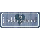 Schild Spruch "Lieblingshund" 27 x 10 cm...