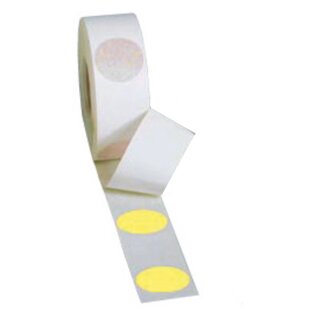 Markierungspunkte Blanko, Gelb, Folie, Ø 40 mm, 100 Stück/Rolle