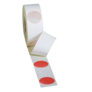 Markierungspunkte Blanko, Rot, Folie, Ø 60 mm, 100 Stück/Rolle