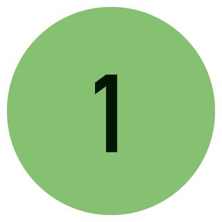 Markierungspunkte Hellgrün fortlaufend nummeriert Papier selbstklebend Ø 35 mm, 500 Stück/Rolle