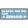 Schild Spruch "Im Hotel sind wir Gast - hier zuhause" 27 x 10 cm Blechschild
