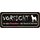 Schild Spruch "Vorsicht vor Frauchen, Hund harmlos" 27 x 10 cm Blechschild