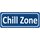 Schild Spruch "Chill Zone" 27 x 10 cm Blechschild