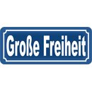 Schild Spruch "Große Freiheit" 27 x 10 cm...