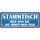 Schild Spruch "Stammtisch - hier die, die immer hier sind" 27 x 10 cm Blechschild