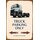Schild Spruch "Truck parking only" 20 x 30 cm Blechschild
