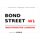 Schild "Bond Street W1 weiß" 20 x 30 cm Blechschild