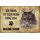 Schild Spruch "kein Heim Maine Coon Katze" 20 x 30 cm Blechschild