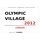 Schild "Olympic Village 2012 weiß" 20 x 30 cm Blechschild