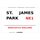 Schild "St. James Park NE1 weiß" 20 x 30 cm Blechschild