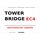 Schild  "Tower Bridge EC4 weiß" 20 x 30 cm Blechschild