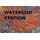 Schild "Waterloo Station SE1 Steinoptik" 20 x 30 cm Blechschild