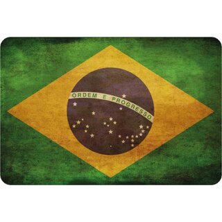 Schild Brasilien National Flagge 20 x 30 cm Blechschild