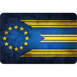 Schild Europa National Flagge 20 x 30 cm Blechschild