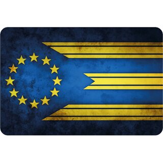 Schild "Europa National Flagge" 20 x 30 cm Blechschild