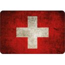 Schild "Schweiz National Flagge" 20 x 30 cm...