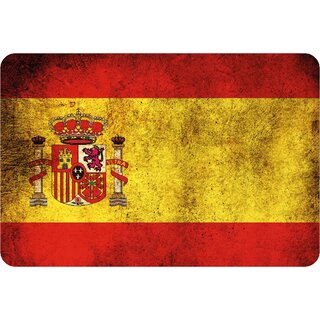 Schild "Spanien National Flagge" 20 x 30 cm Blechschild