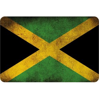 Schild "Jamaika National Flagge" 20 x 30 cm Blechschild