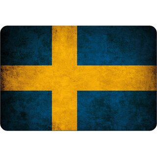 Schild "Schweden National Flagge" 20 x 30 cm Blechschild