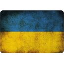 Schild "Ukraine National Flagge" 20 x 30 cm...