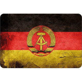 Schild "DDR National Flagge" 20 x 30 cm Blechschild