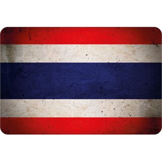 Schild "Thailand National Flagge" 20 x 30 cm Blechschild