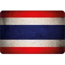 Schild "Thailand National Flagge" 20 x 30 cm...