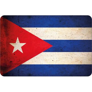Schild "Cuba National Flagge" 20 x 30 cm Blechschild