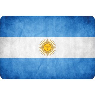 Schild Argentinien National Flagge 20 x 30 cm Blechschild