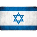 Schild "Israel National Flagge" 20 x 30 cm...