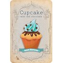 Schild Spruch "Cupcake mint and chocolate- best...