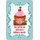 Schild Spruch "can´t be sad when holding Cupcake" 20 x 30 cm Blechschild