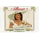 Schild Spruch "Vintage Beer Everybodys...