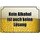 Schild Spruch "kein Alkohol auch keine Lösung" 20 x 30 cm Blechschild
