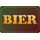 Schild Spruch "BIER" 20 x 30 cm Blechschild