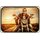 Schild Vintage "Mann auf Motorrad mit Sonnenbrille" 20 x 30 cm Blechschild