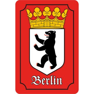 Schild Wappen Berlin 20 x 30 cm Blechschild