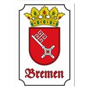 Schild Wappen "Bremen" 20 x 30 cm Blechschild