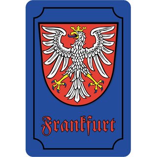 Schild Wappen Frankfurt 20 x 30 cm Blechschild