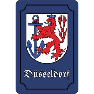 Schild Wappen "Düsseldorf" 20 x 30 cm Blechschild