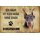 Schild Spruch "Haus kein Heim ohne Dobermann" Hund 20 x 30 cm Blechschild