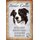 Schild Spruch "Border Collie, intelligent ausdauernd" Hund 20 x 30 cm Blechschild