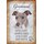 Schild Spruch "Greyhound, intelligent athletisch" Hund 20 x 30 cm Blechschild
