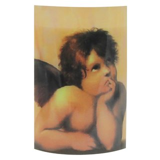 Gedenkkerze mit Bild Engel Raphael ca. (ØxH) 75 x170 mm