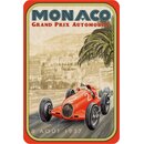 Schild Vintage Monaco Grand Prix Automobile 1937 20 x 30...