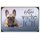 Schild Spruch "Hier wache ich - Französische Bulldogge" 20 x 30 cm Blechschild